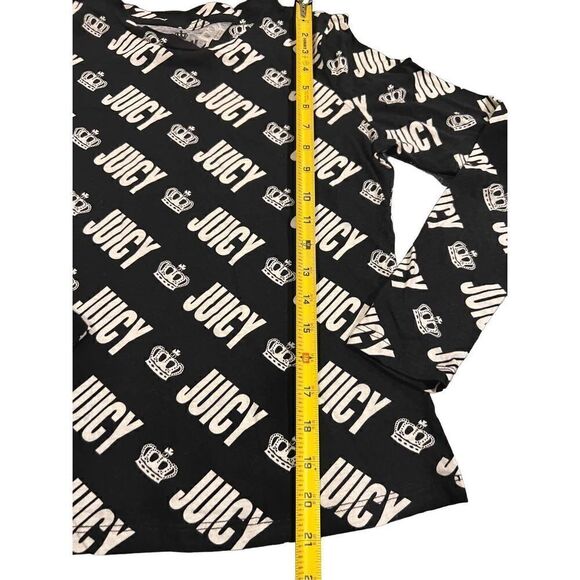 Juicy By Juicy Couture Crown All Over Print Black size S - Picture 4 of 6
